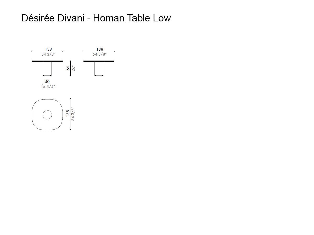 Désirée Divani Homan Table Low