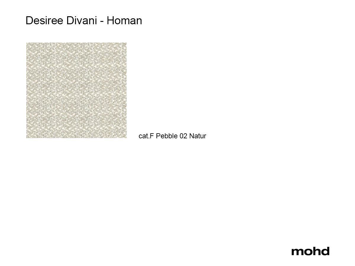 Désirée Divani Homan Sofa 288 F Pebble 02 Natur