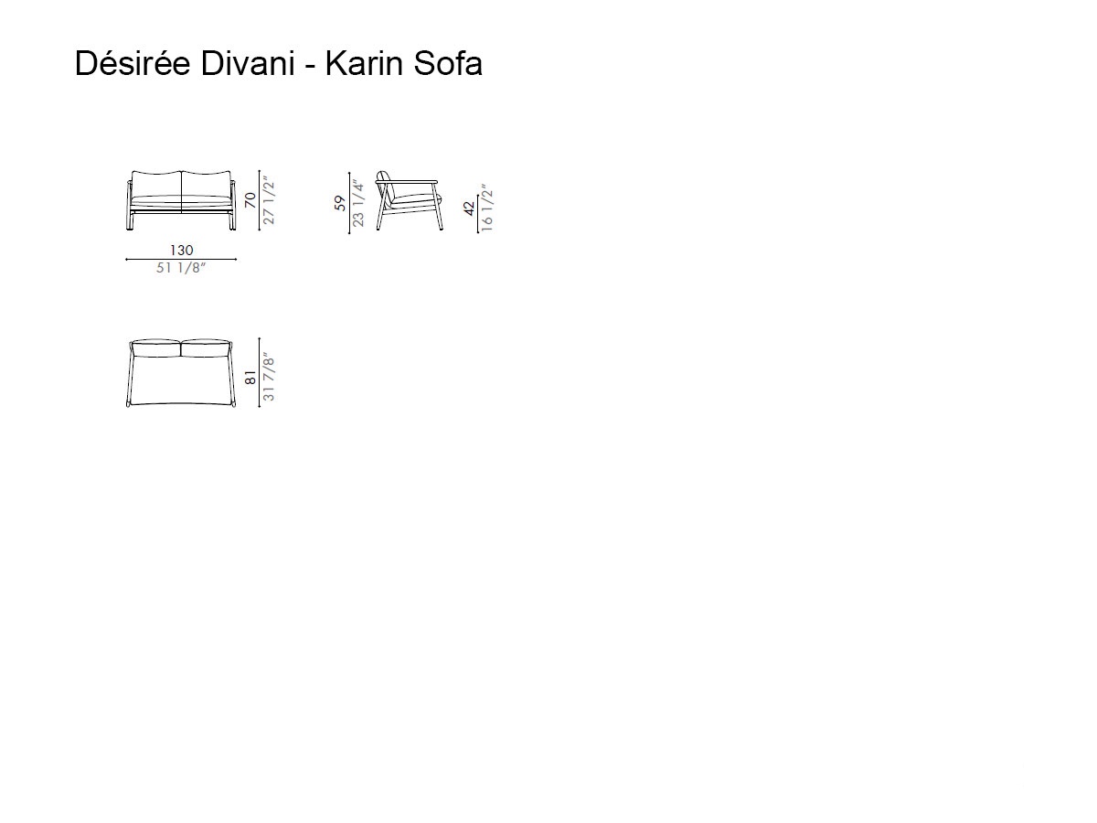 Désirée Divani Karin Outdoor Sofa