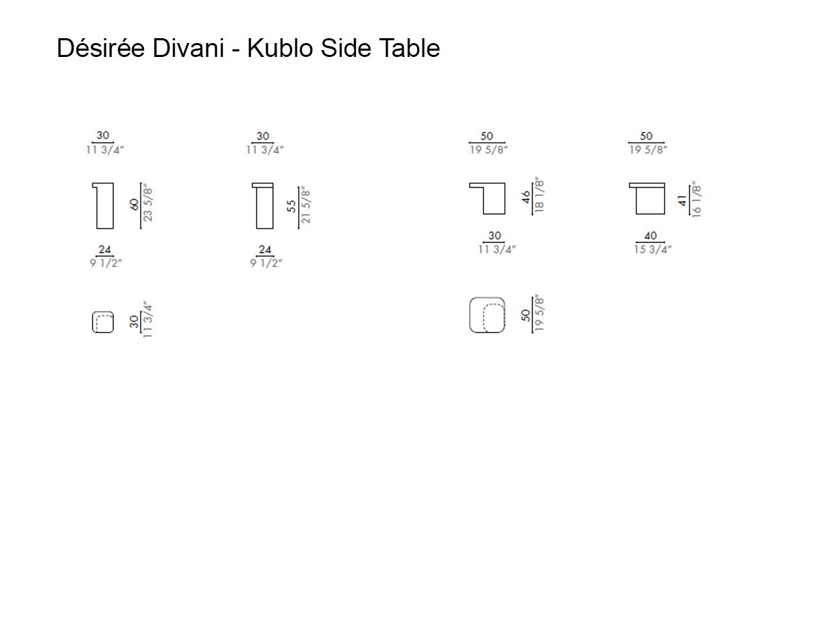 Désirée Divani Kublo Outdoor Side Table