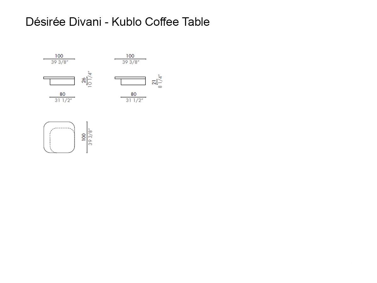 Désirée Divani Kublo Low Table Outdoor