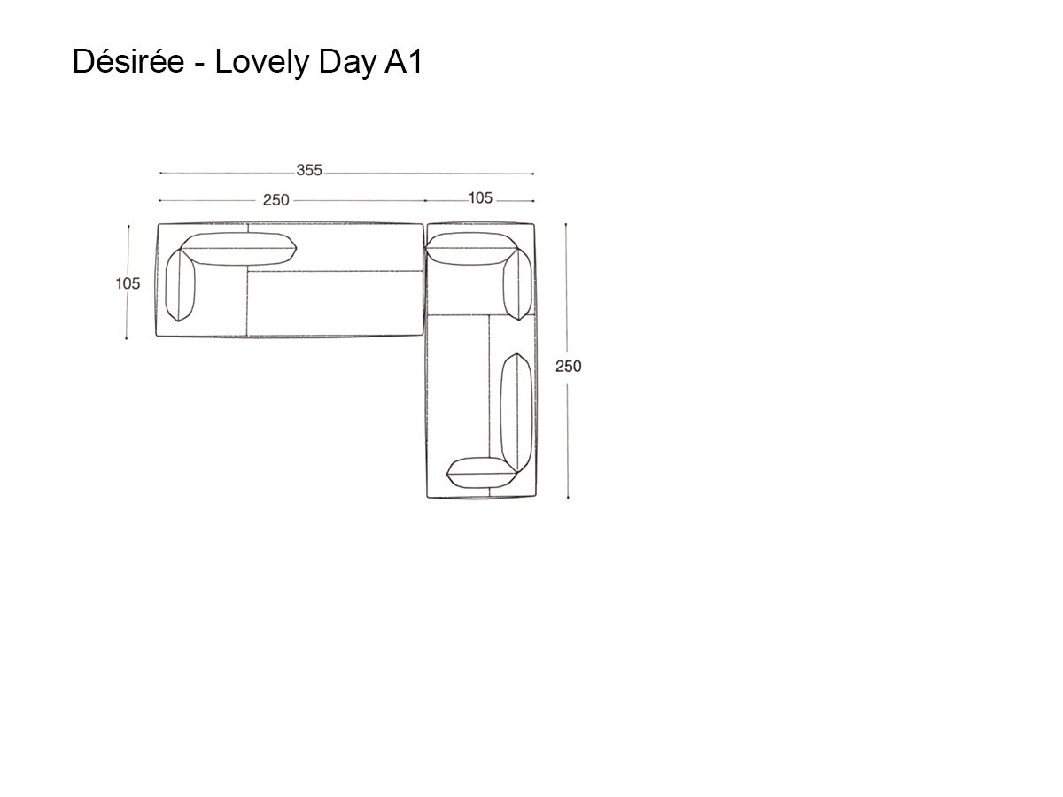 Désirée Divani Lovely Day Sofa Composition A1