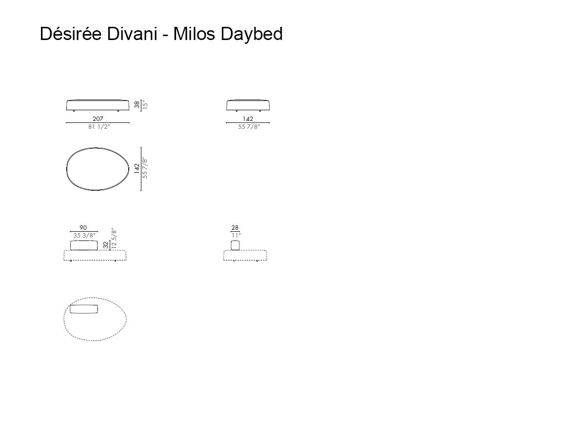 Désirée Divani Milos Daybed