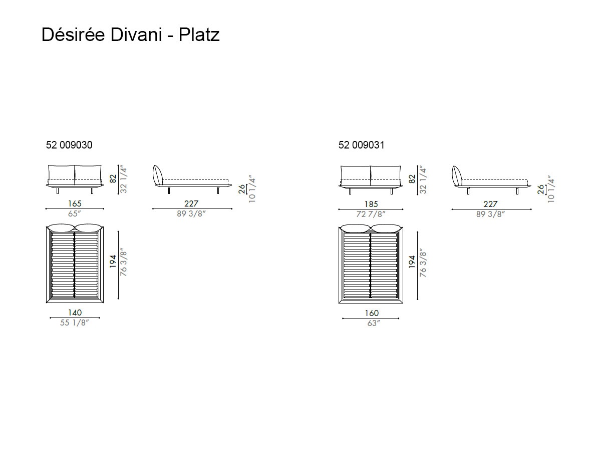 Кровать Désirée Divani Platz
