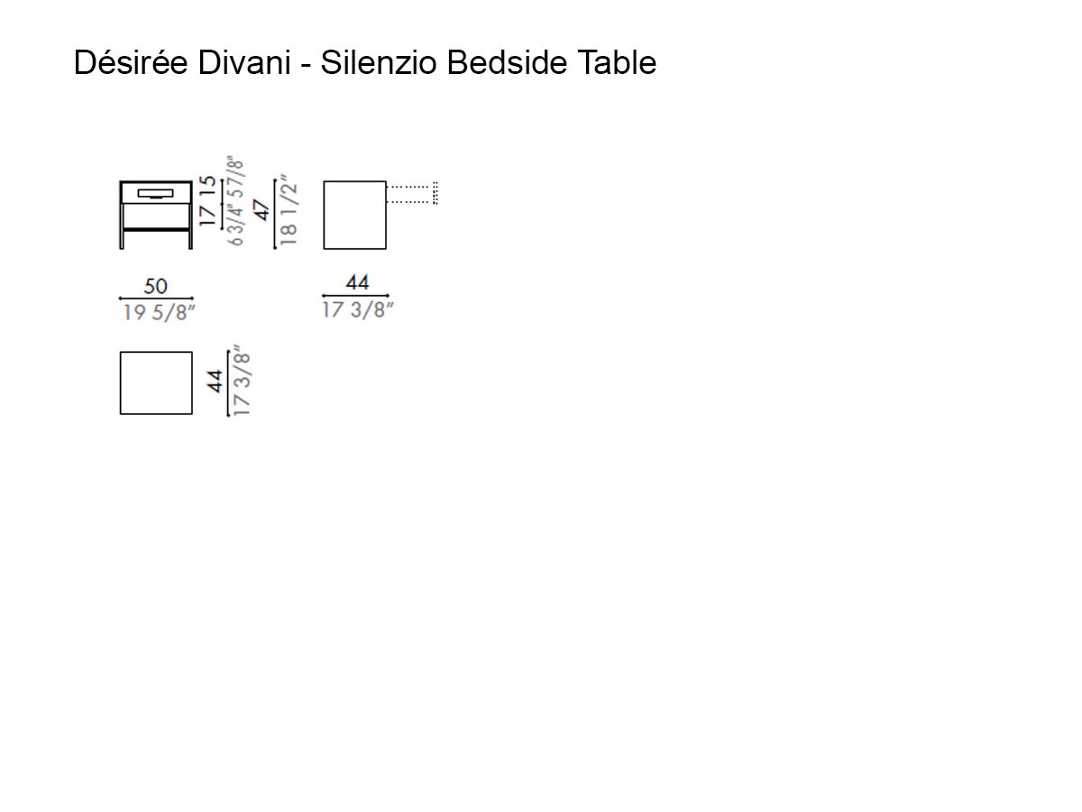 Désirée Divani Silenzio Bedside Table