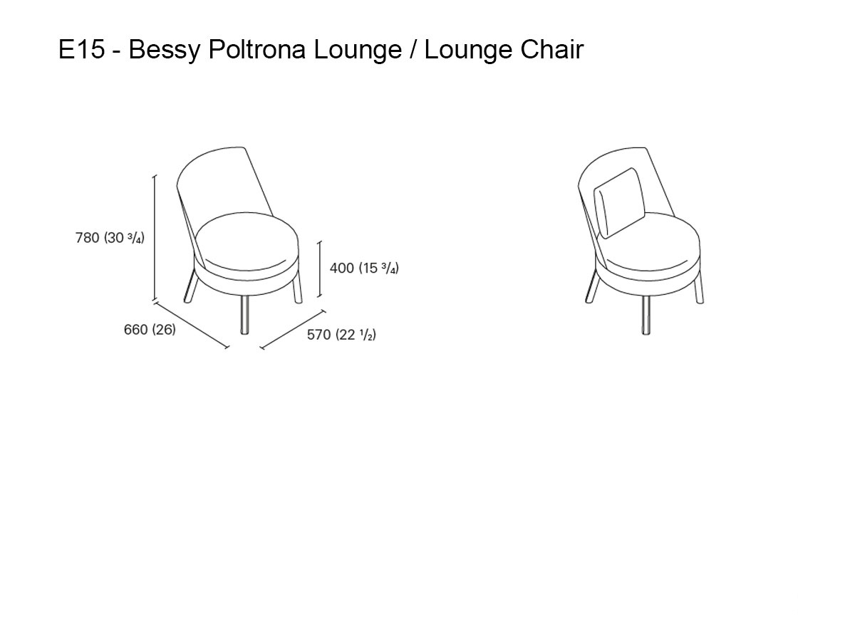 E15 Bessy Lounge Chair