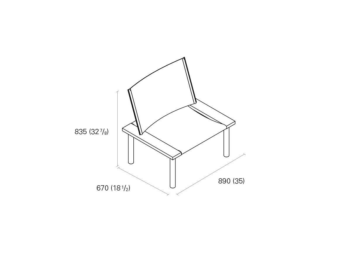 E15 Ilma Lounge Chair