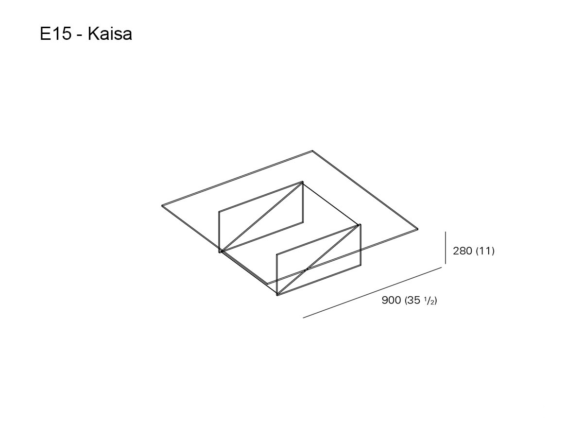 E15 Kaisa Coffee Table L 90 Cm