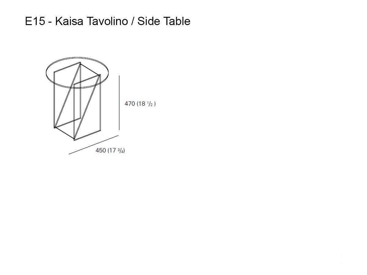 E15 Kaisa Side Table O 45 Cm