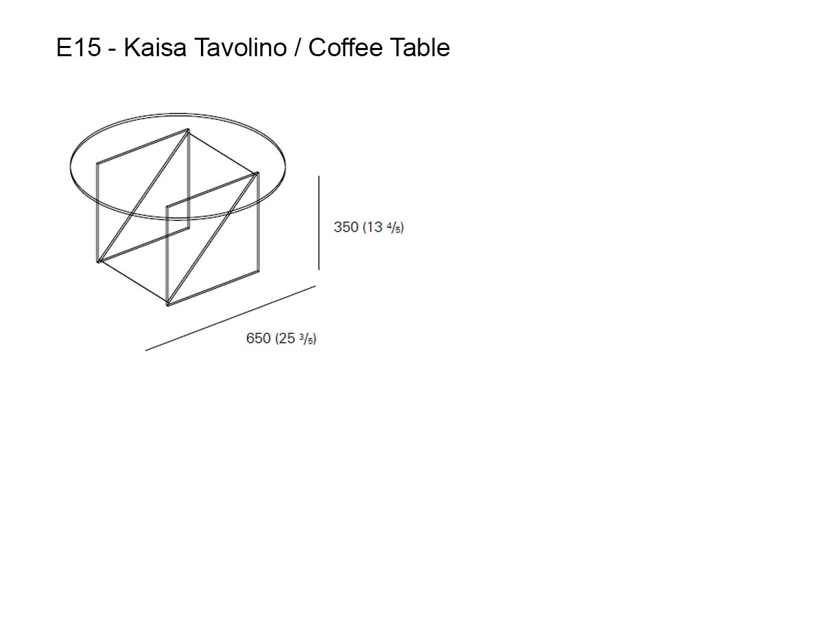 E15 Kaisa Coffee Table O 65 Cm
