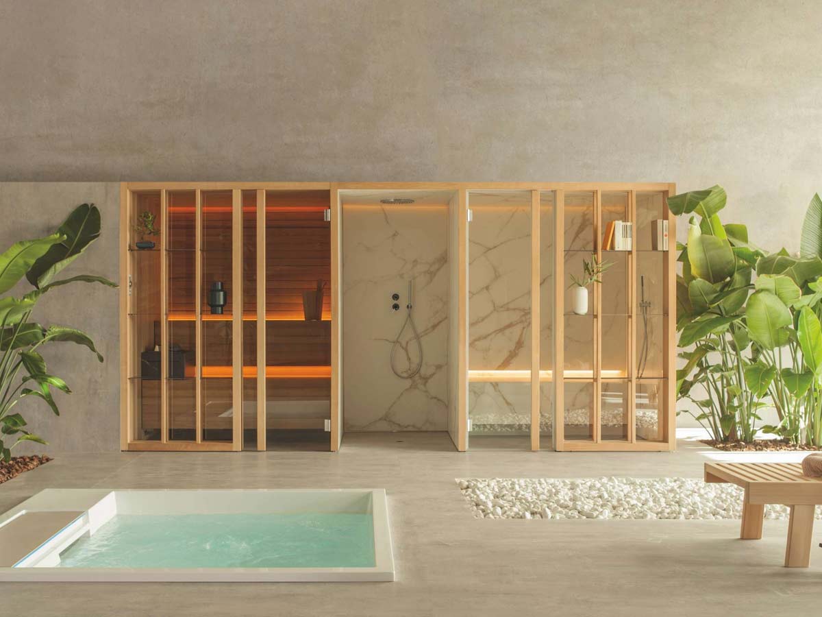 Сауна Effe Yoku Spa, душ