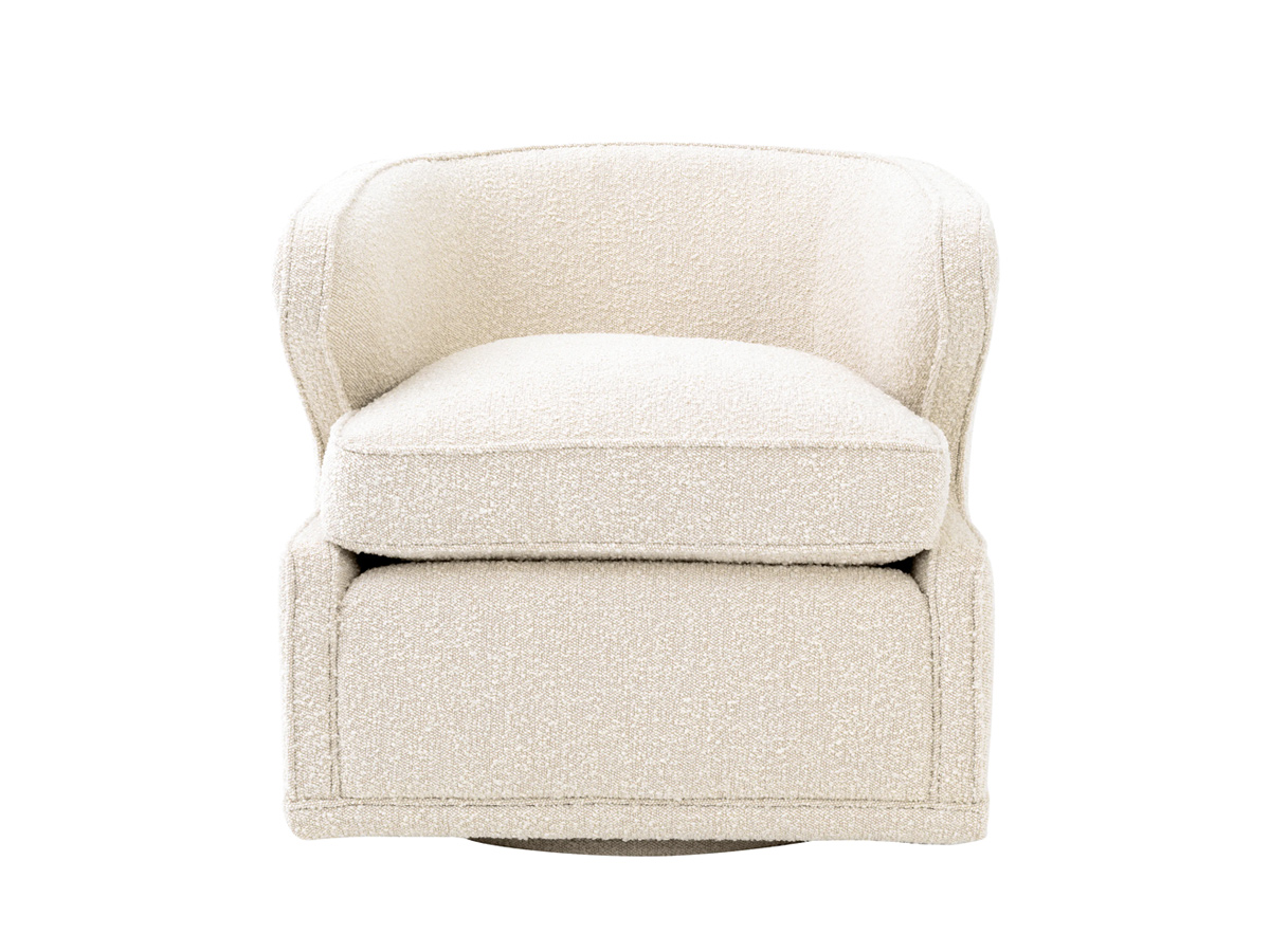 Eichholtz Dorset Swivel Armchair Boucle Cream