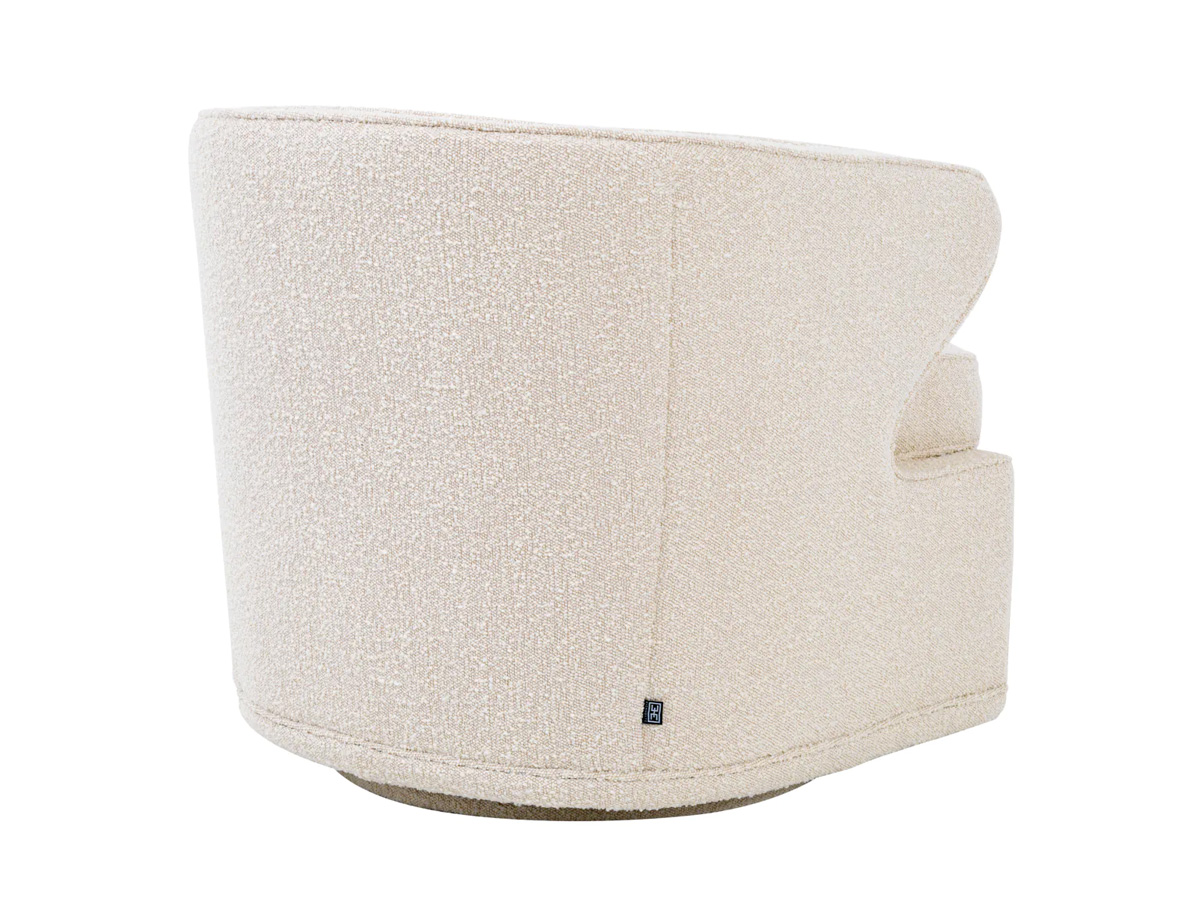 Eichholtz Dorset Swivel Armchair Boucle Cream