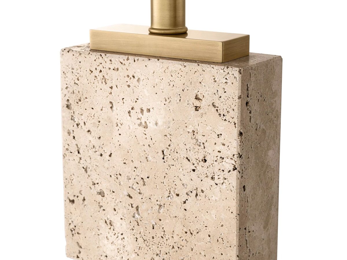 Eichholtz Newton Floor Lamp Travertine Marble