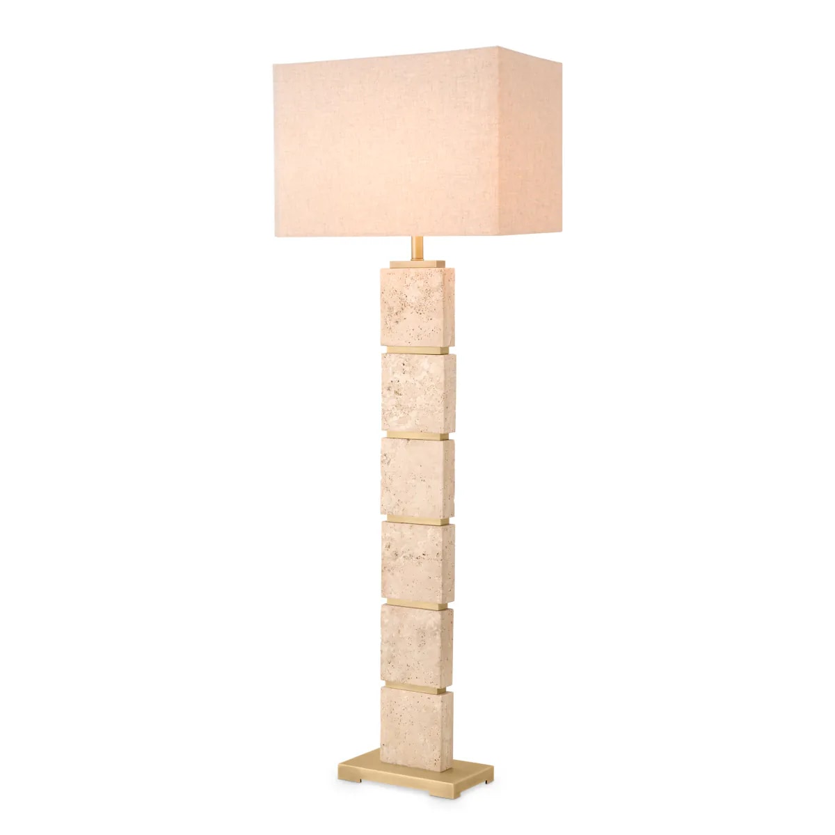 Eichholtz Newton Floor Lamp Travertine Marble