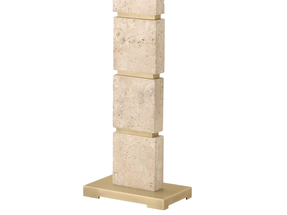 Eichholtz Newton Floor Lamp Travertine Marble