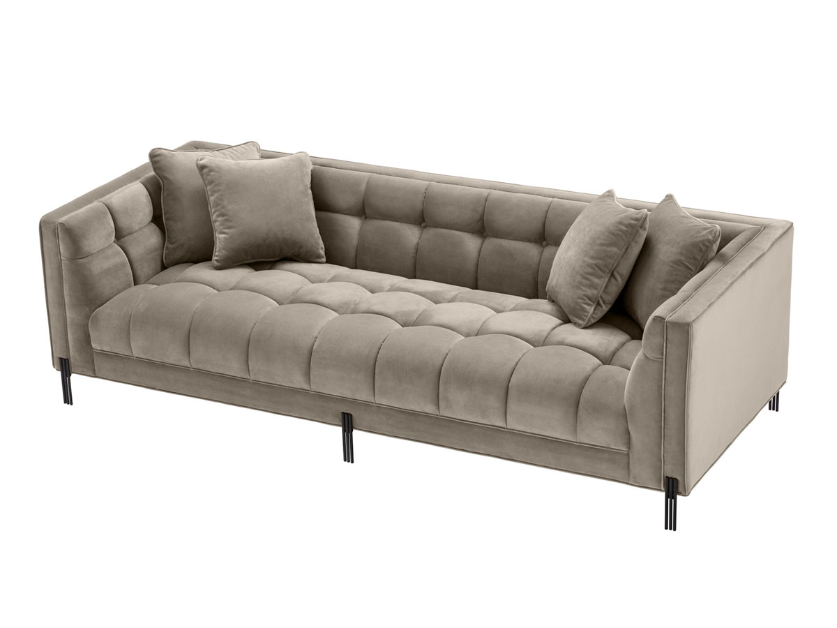 Eichholtz Sienna Sofa Savona Greige Velvet