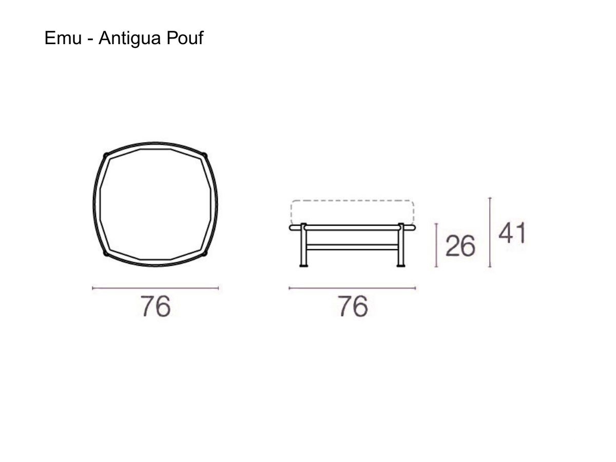 Emu Antigua Pouf