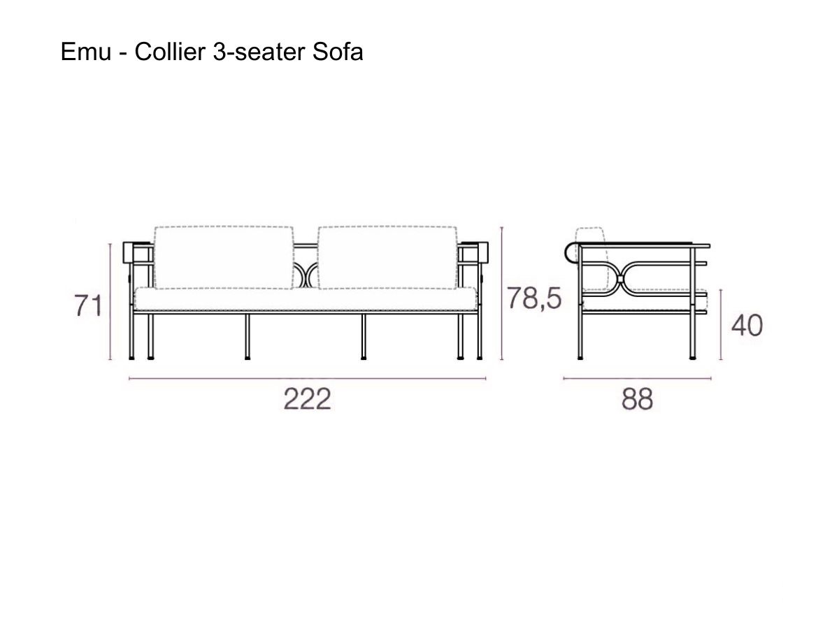 Emu Collier 3 Seater Sofa