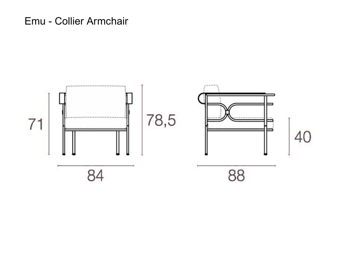 Emu Collier Armchair