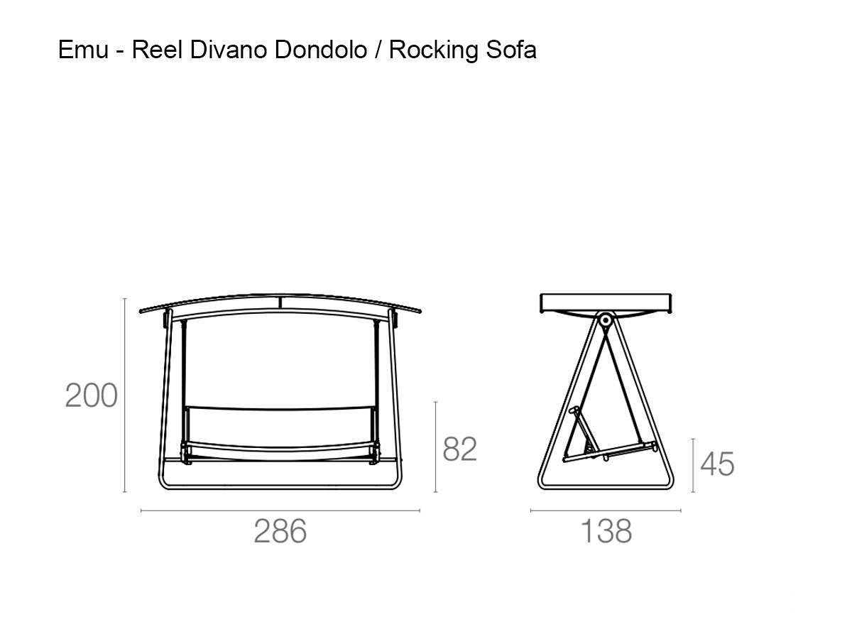 Emu Reel Rocking Sofa