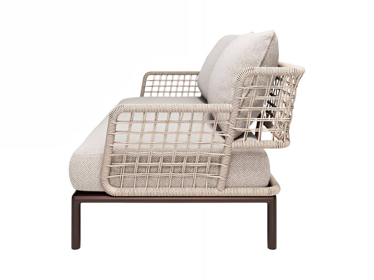 Emu Saint Martin 2 Seater Sofa Steel And Wicker Weave