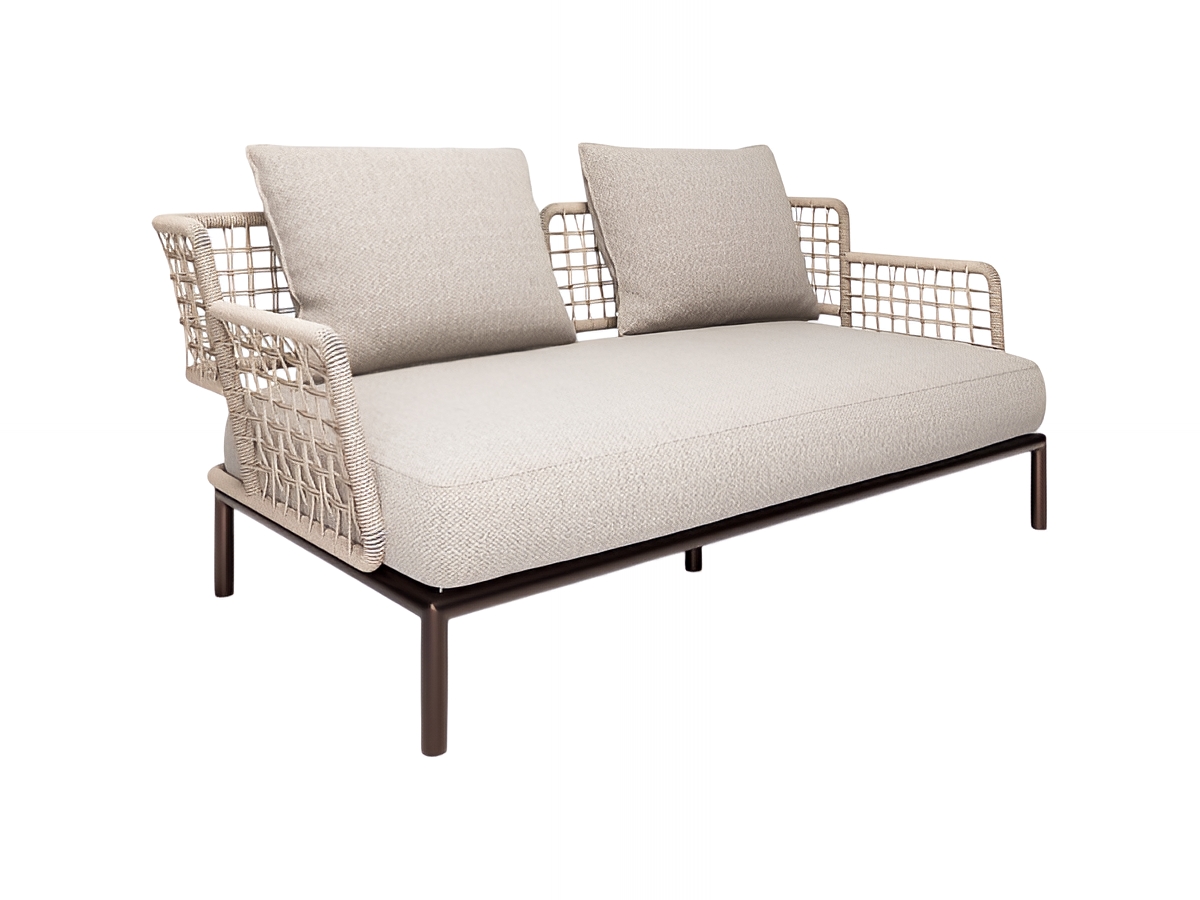 Emu Saint Martin 2 Seater Sofa Steel And Wicker Weave