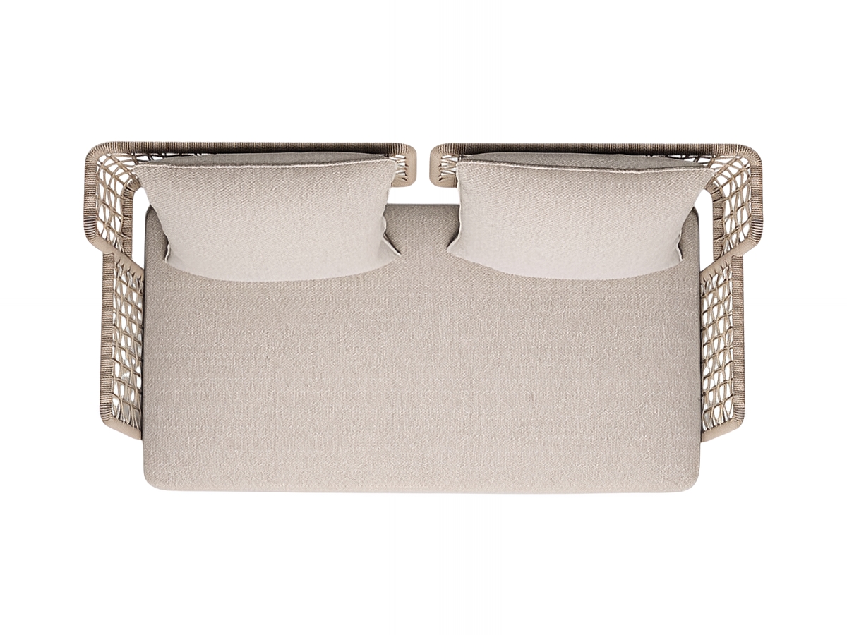 Emu Saint Martin 2 Seater Sofa Steel And Wicker Weave