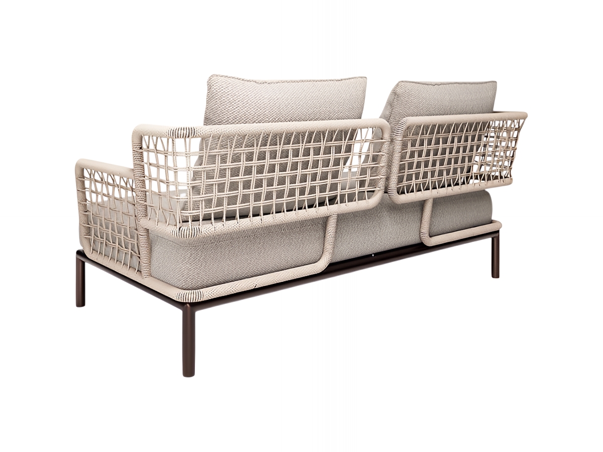 Emu Saint Martin 2 Seater Sofa Steel And Wicker Weave