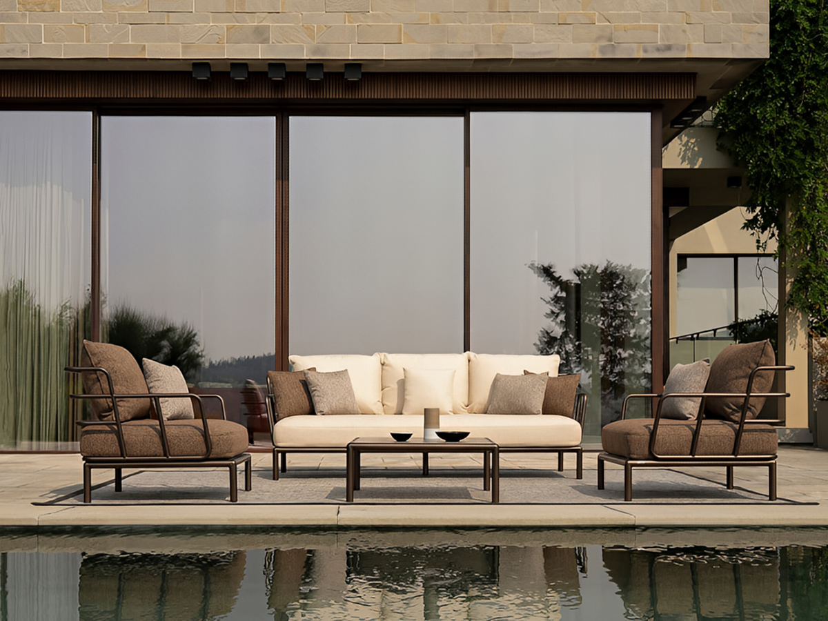 Emu Saint Martin 3 Seater Sofa Steel