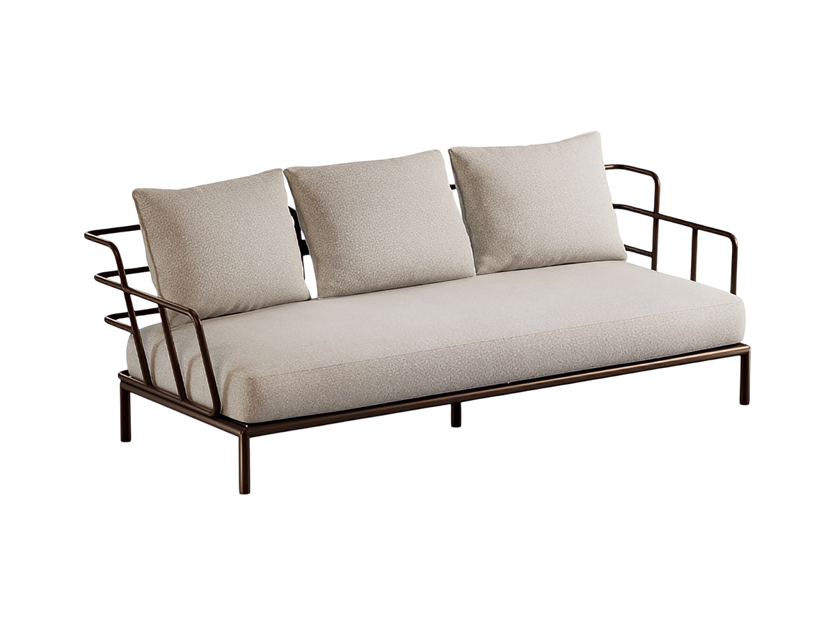 Emu Saint Martin 3 Seater Sofa Steel
