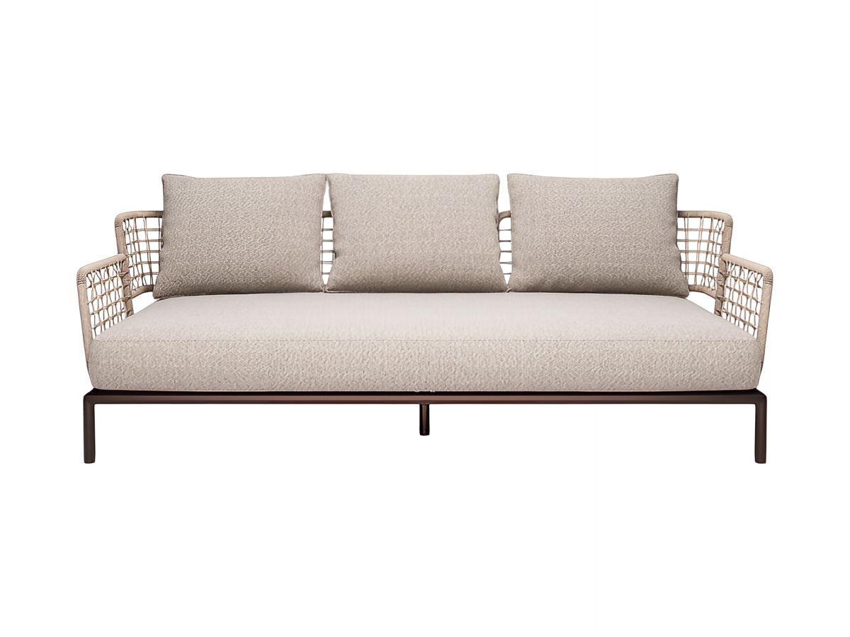 Emu Saint Martin 3 Seater Sofa Steel And Wicker Weave
