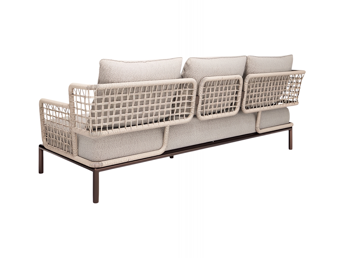 Emu Saint Martin 3 Seater Sofa Steel And Wicker Weave