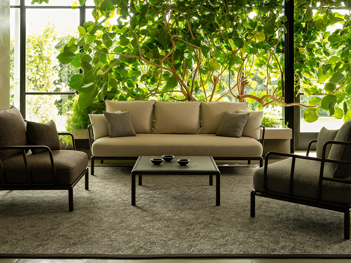 Emu Saint Martin 3 Seater Sofa Steel
