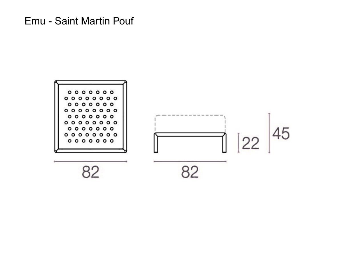 Emu Saint Martin Pouf