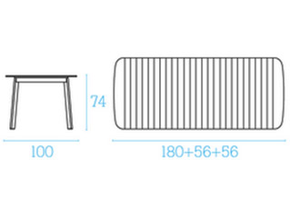 Emu Shine Extendable Table Teak