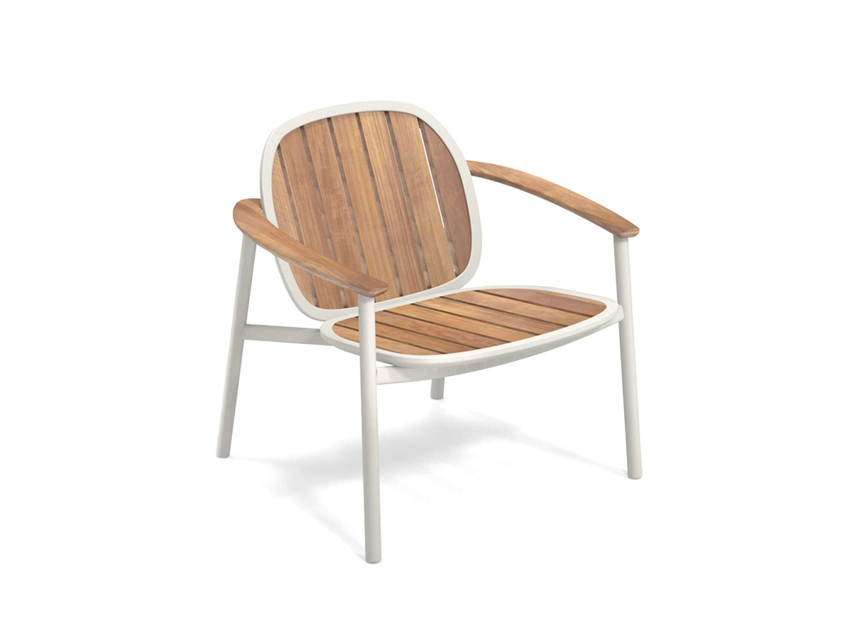 Emu Twins Lounge Chair Alu Teak