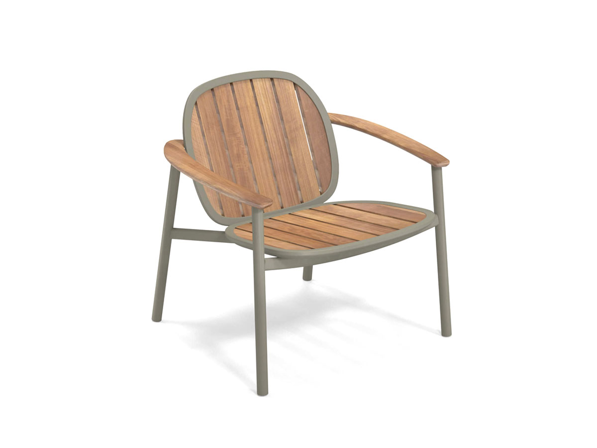 Emu Twins Lounge Chair Alu Teak