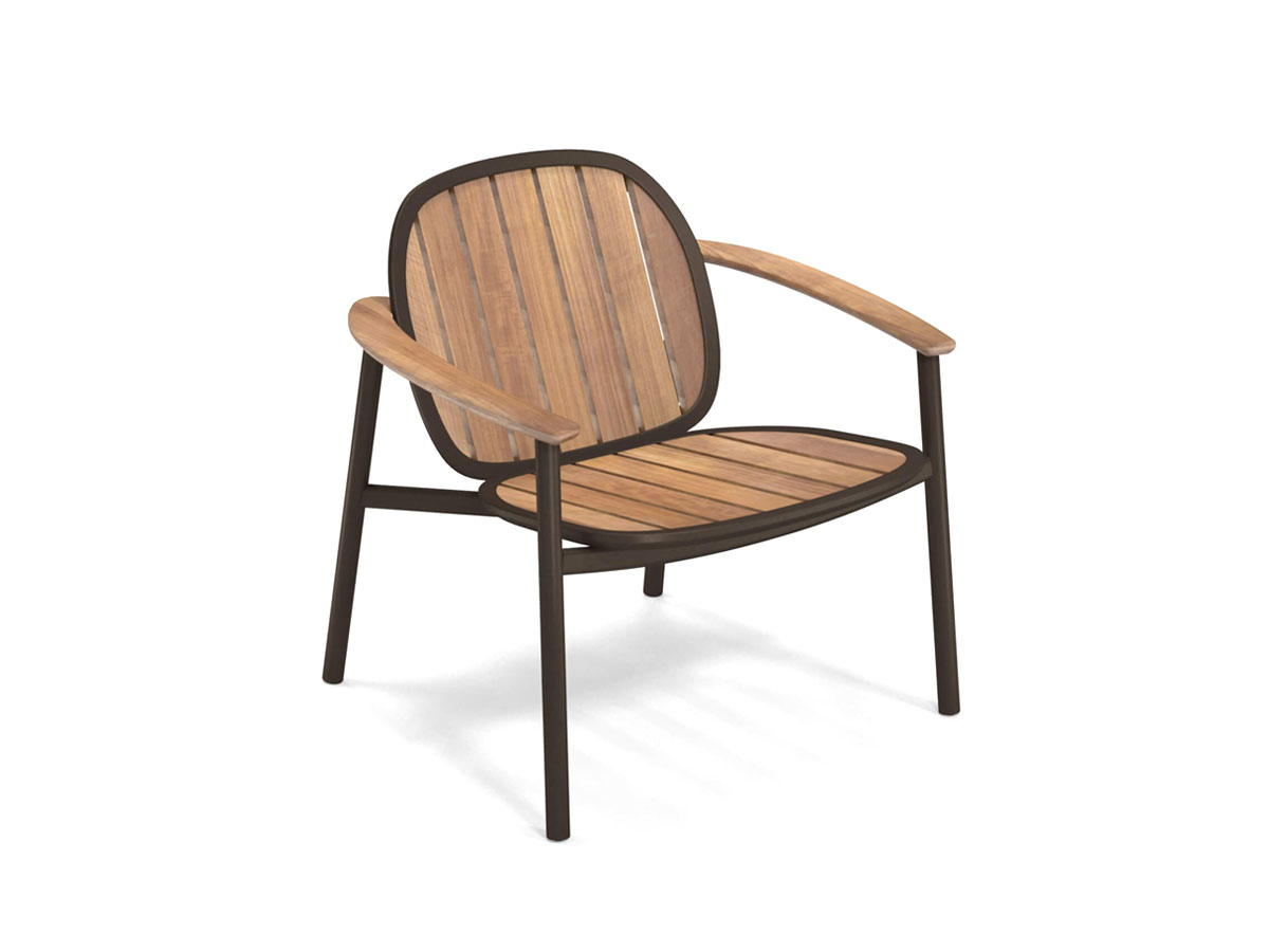 Emu Twins Lounge Chair Alu Teak