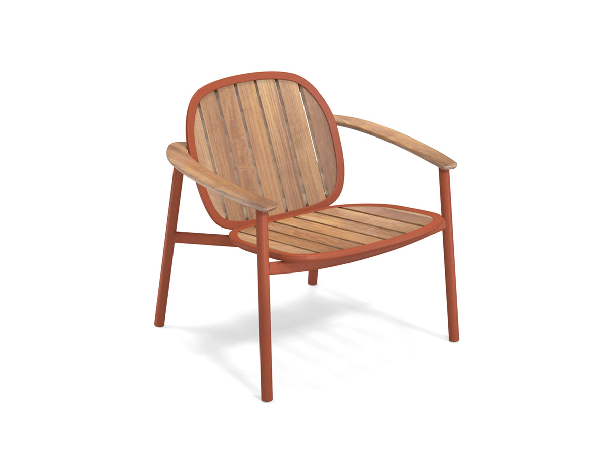 Emu Twins Lounge Chair Alu Teak