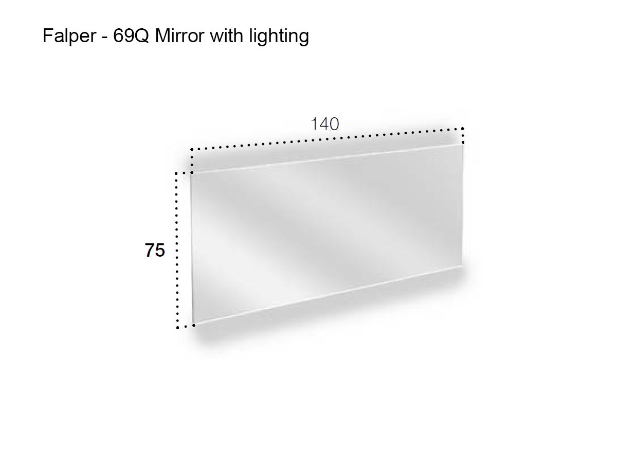 Falper 69q Mirror With Led Lightining