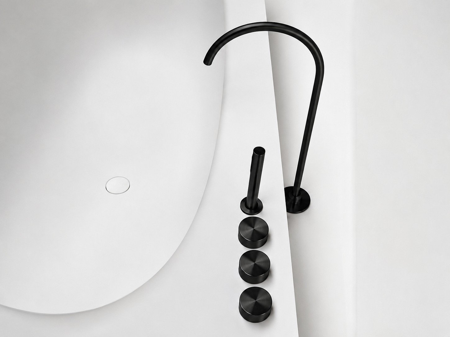 Falper Acquifero A62 Bath Rim Mounted Tap Set