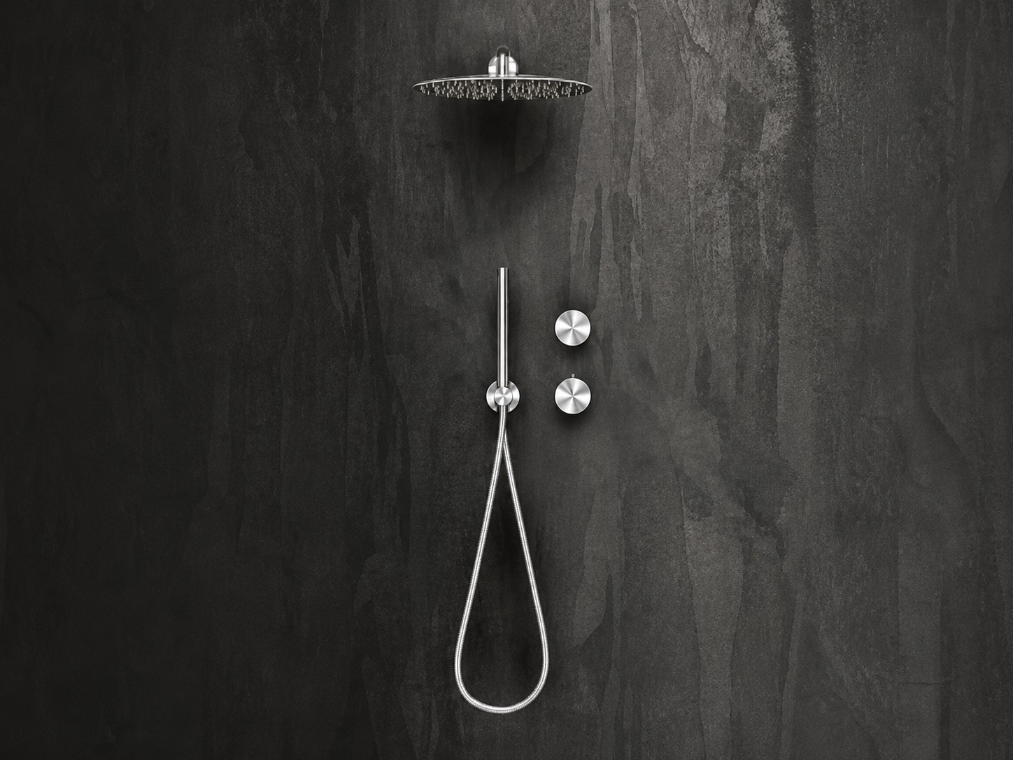 Falper Acquifero A74 Wall Mounted Thermostatic Mixer With Diverter