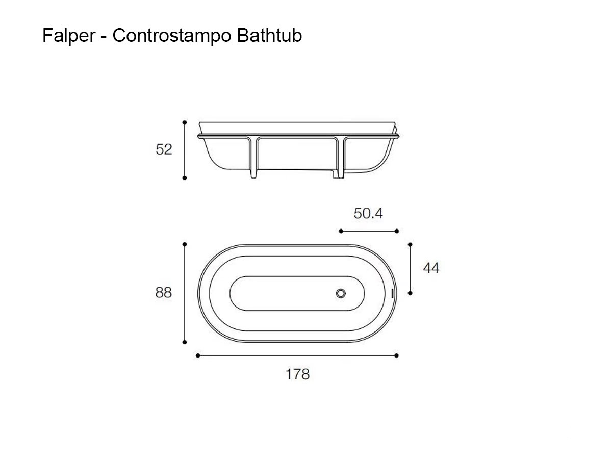 Falper Controstampo Bathtub