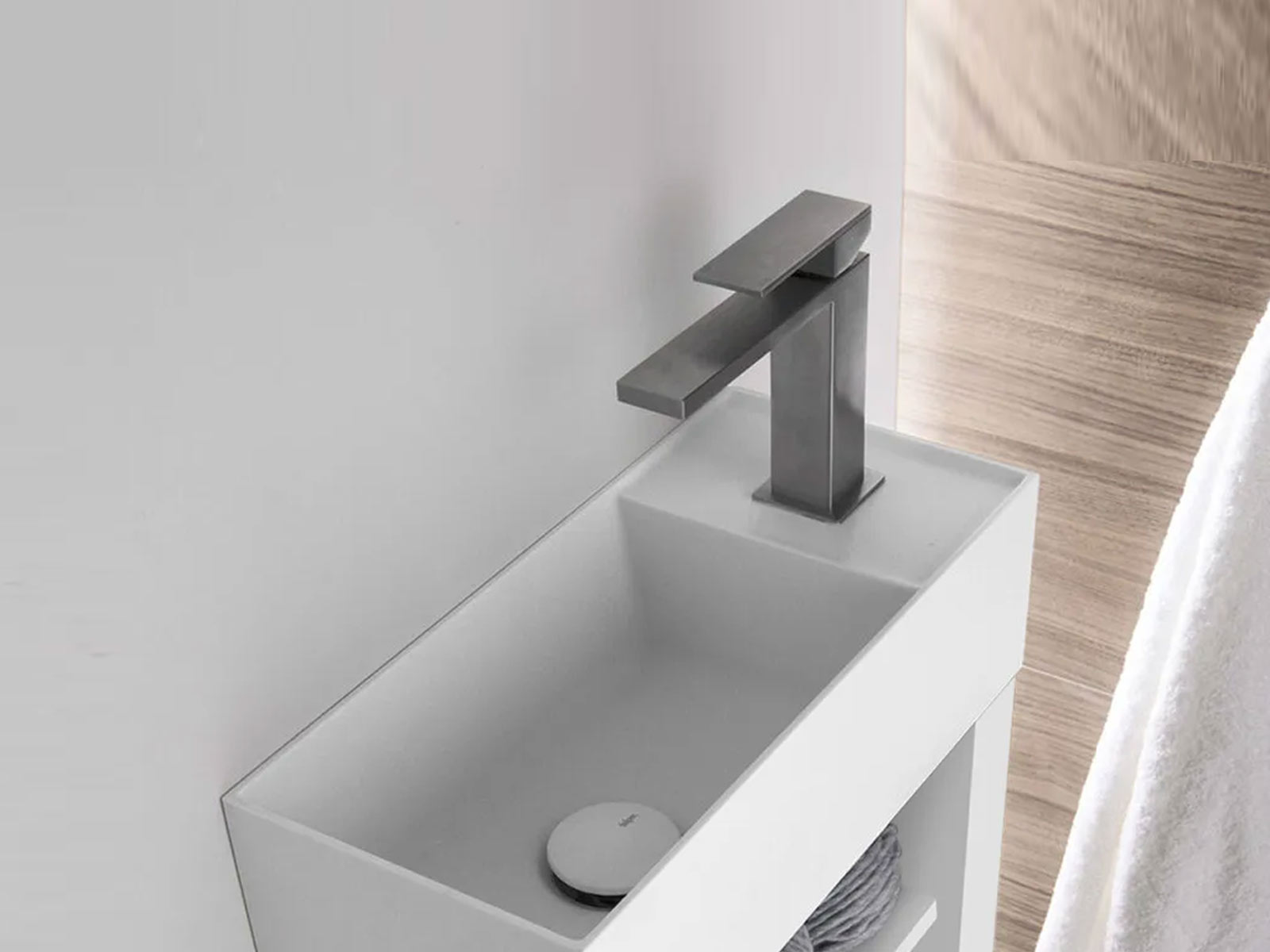 Falper D5k Washbasin Wall Mounted With Cabinet White
