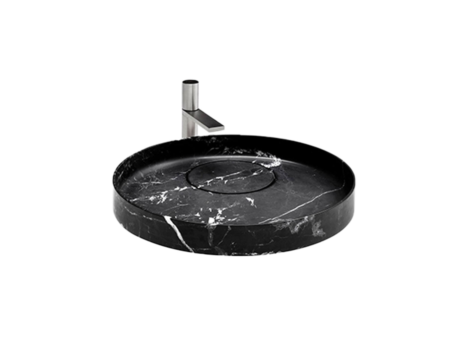 Falper Eccentrico Wn3 Washbasin Countertop Black Marquinia Marble
