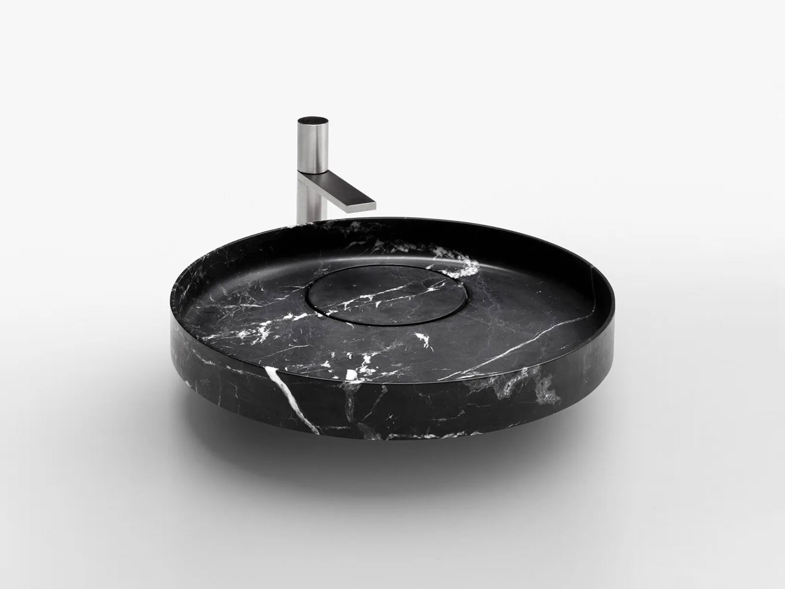 Falper Eccentrico Wn3 Washbasin Countertop Black Marquinia Marble
