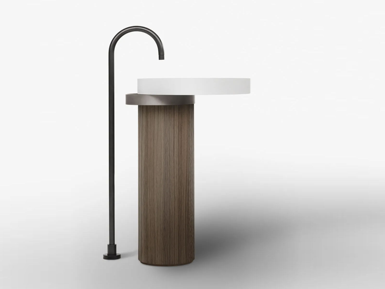Falper Eccentrico Wn5 Washbasin Floor Standing Walnuttitanium