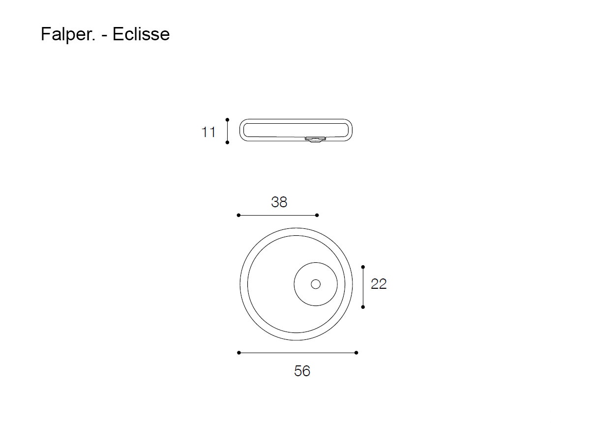 Falper Eclisse Countertop Washbasin