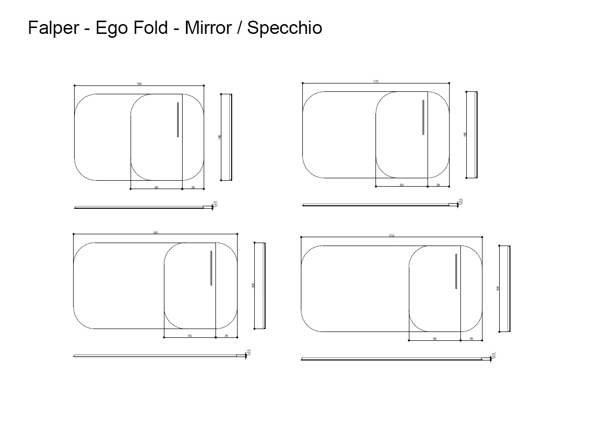 Falper Ego Fold Mirror